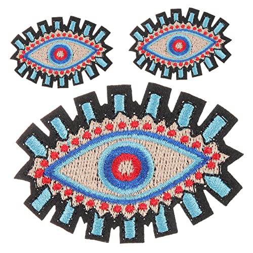 GALPADA 3 Stück Kompakte Stoffpatches mit Bösem Auge Dekorative Aufnäher für Kleidung Taschen und Hüte für DIY Projekte und Reparaturen GALPADA 3 Stück Kompakte Stoffpatches mit Bösem Auge Dekorative Aufnäher für Kleidung Taschen und Hüte für DIY Projekte und Reparaturen von GALPADA