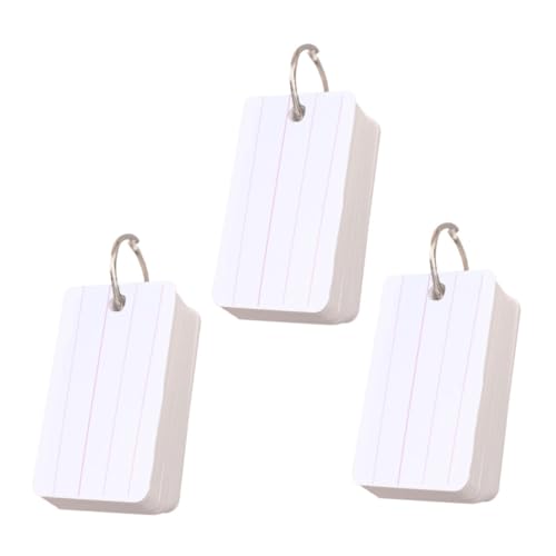 GALPADA 3 Stück Pocket Memo Pads Englische Wortkarten Doppelseitige Notizblöcke für Schüler Notizbuch für Unterwegs für Persönliche Notizen und Organisation von GALPADA