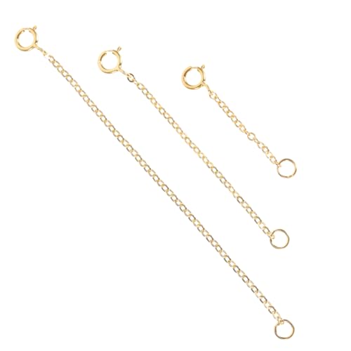 GALPADA 3 Stück Sterlingsilber Anpassungskettenanhänger Zur Schmuckherstellung Verlängerungskette Für Goldene Halsketten Verlängerungsketten Für Halsketten Sterlingsilber GALPADA 3 Stück Sterlingsilber Anpassungskettenanhänger Zur Schmuckherstellung Verlängerungskette Für Goldene Halsketten Verlängerungsketten Für Halsketten Sterlingsilber von GALPADA