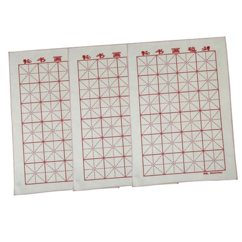 GALPADA 3 Stück Teiliges Chinesische Malerei Filzmatten Kalligraphie Unterlage Praktische Schreibmatte für Schüler Übungsmatte für Kalligrafie und Zeichnungen von GALPADA