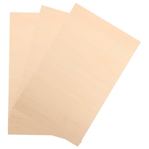 GALPADA 3 Stück Teiliges DIY Basswood Platten Naturbelassene Sperrholzplatte Glatt ohne Grate für Kreative Holzarbeiten Modellbau Dekoration und Bastelprojekte GALPADA 3 Stück Teiliges DIY Basswood Platten Naturbelassene Sperrholzplatte Glatt ohne Grate für Kreative Holzarbeiten Modellbau Dekoration und Bastelprojekte von GALPADA