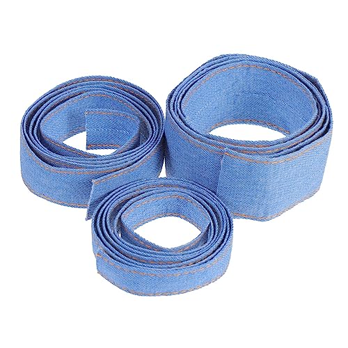 GALPADA 3 Stück Teiliges Denim Band für Diy Hautfreundliches Material Verschiedene für Kreative Projekte Langlebig und Knitterfrei für Haarschmuck und Dekorationen von GALPADA