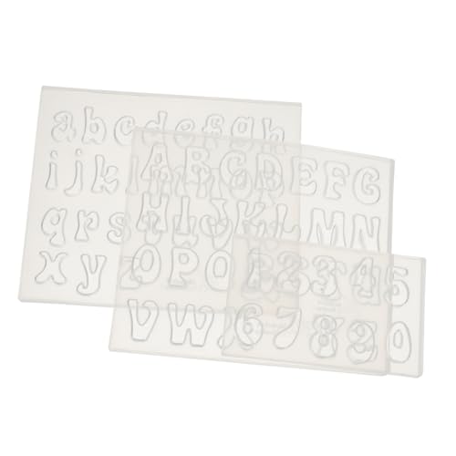 GALPADA 3 Stück Teiliges Silikon DIY Epoxidharz Formset Buchstaben und Zahlen Mold für Handgefertigte Dekorationen Transparent Wiederverwendbar Leicht zu Reinigen für Kreative GALPADA 3 Stück Teiliges Silikon DIY Epoxidharz Formset Buchstaben und Zahlen Mold für Handgefertigte Dekorationen Transparent Wiederverwendbar Leicht zu Reinigen für Kreative von GALPADA