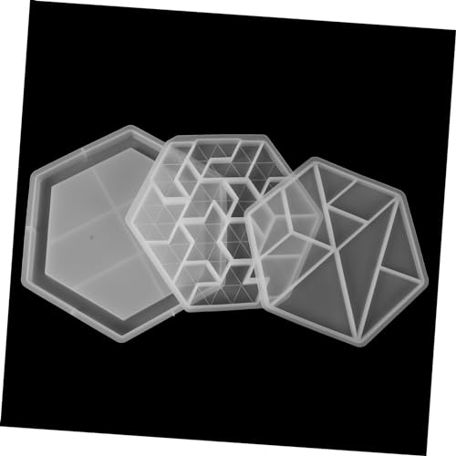 GALPADA 3 Stück Teiliges Silikon Puzzle Gießform DIY Dekoration Kreative Epoxidharz Formen für Handarbeiten und Heimdekoration Einfach zu Reinigen und Wiederverwendbar von GALPADA