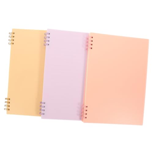 GALPADA 3 Stück Teiliges Spiral Notizbuch Liniert Dickes Planer Memo Pads für Büro und Alltag in Pastellfarben Flieder Gelb Rosa als Kleines Schreibblock Planungszubehör GALPADA 3 Stück Teiliges Spiral Notizbuch Liniert Dickes Planer Memo Pads für Büro und Alltag in Pastellfarben Flieder Gelb Rosa als Kleines Schreibblock Planungszubehör von GALPADA