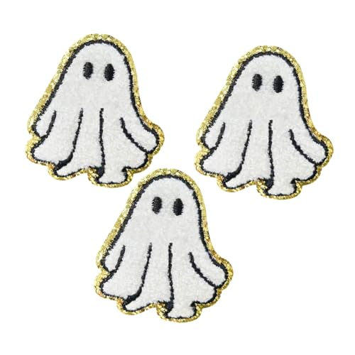 GALPADA 3 Stück Teiliges Weiße Ghost Patches zum Aufbügeln Erhöhte Stickerei Waschbeständig Vielseitig für Jeans Schuhe Kleidung DIY Halloween Stoffapplikationen GALPADA 3 Stück Teiliges Weiße Ghost Patches zum Aufbügeln Erhöhte Stickerei Waschbeständig Vielseitig für Jeans Schuhe Kleidung DIY Halloween Stoffapplikationen von GALPADA