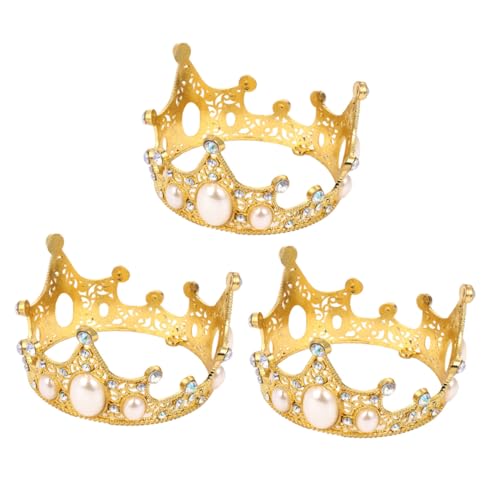 GALPADA 3 Stück Tortenaufsatz Teilig Goldene Cake Crown Topper für Geburtstag Hochzeit Junggesellinnenabschied Party Tischdekoration Königliche Kuchendekoration GALPADA 3 Stück Tortenaufsatz Teilig Goldene Cake Crown Topper für Geburtstag Hochzeit Junggesellinnenabschied Party Tischdekoration Königliche Kuchendekoration von GALPADA