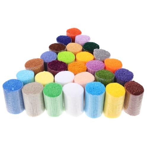 GALPADA 30 Rollen Farben Pre Cut Garn Dickes Weiches Strickgarn für DIY Handarbeiten Geeignet für Teppichknüpfen Kissen Babydecken und Dekorative Accessoires Kompakt und Leicht Tragbar von GALPADA