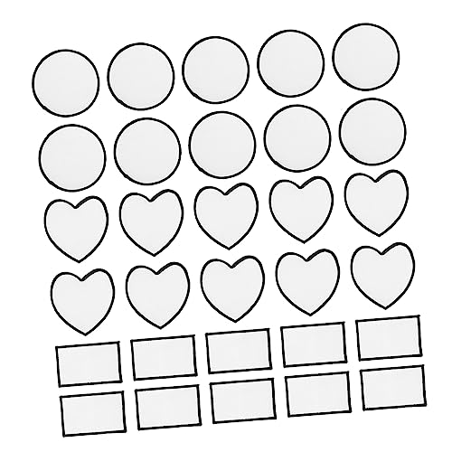 GALPADA 30 Stück DIY Teiliges Blanko Patches für Kleidung Hüte Taschen Sublimationsaufnäher zum Bügeln Langlebig für Reparaturen und Kreative Designs von GALPADA