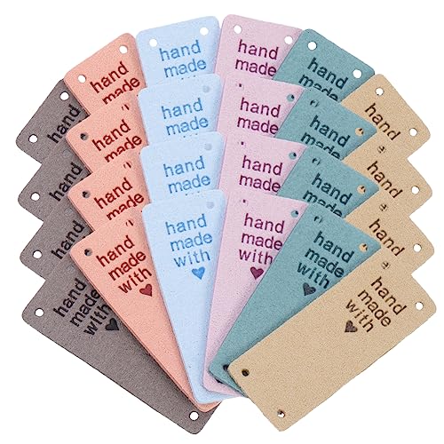 GALPADA 30 Stück Diy Kleidung Etiketten aus Mikrofaser Prägung für Jeans Taschen Handgemachte Labels Wiederverwendbare Pflegeetiketten für Kleidung und Accessoires GALPADA 30 Stück Diy Kleidung Etiketten aus Mikrofaser Prägung für Jeans Taschen Handgemachte Labels Wiederverwendbare Pflegeetiketten für Kleidung und Accessoires von GALPADA