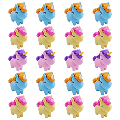GALPADA 30 Stück Einhorn Radiergummis Lustige Mini Radierer Bunten Farben für Schule Kreative Projekte Partyspielzeug für Mädchen GALPADA 30 Stück Einhorn Radiergummis Lustige Mini Radierer Bunten Farben für Schule Kreative Projekte Partyspielzeug für Mädchen von GALPADA