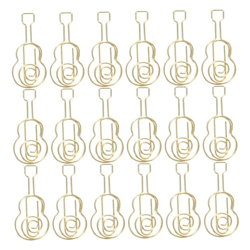 GALPADA 30 Stück Gitarre Form Büroklammern Teiliges aus Einzigartigen Metall Lesezeichen für Musikliebhaber Praktische und Stilvolle Büroklammern für Effektive Organisation und Kreative GALPADA 30 Stück Gitarre Form Büroklammern Teiliges aus Einzigartigen Metall Lesezeichen für Musikliebhaber Praktische und Stilvolle Büroklammern für Effektive Organisation und Kreative von GALPADA