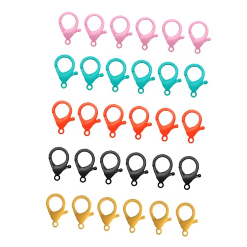 GALPADA 30 Stück Kunststoff Lobster Clasp Haken für DIY Schmuckzubehör Bunte Karabiner für Armbänder und Kreative Bastelarbeiten Zufällige Farbe Zufällige Farbe GALPADA 30 Stück Kunststoff Lobster Clasp Haken für DIY Schmuckzubehör Bunte Karabiner für Armbänder und Kreative Bastelarbeiten Zufällige Farbe Zufällige Farbe von GALPADA
