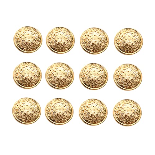 GALPADA 30 Stück Metallknöpfe Retro Weihnachtsknöpfe Gold Knopf Nähenvorräte Form Schmucklos Tasten Kleiderknöpfe Kleidung Diy-knöpfe Befestigungselemente Aus Metall Kleidungsknöpfe Golden von GALPADA