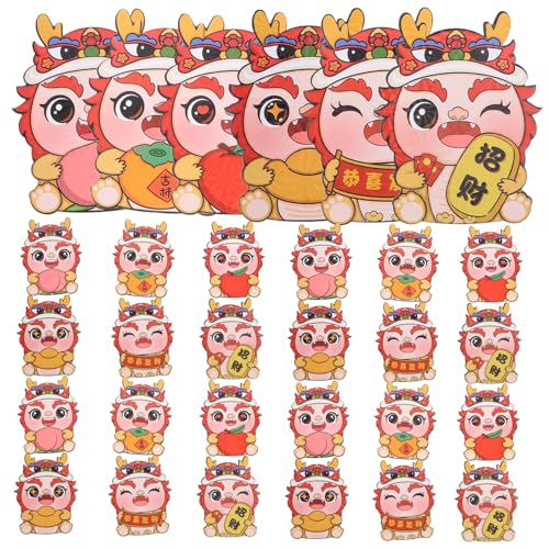 GALPADA 30 Stück Rote Umschläge Chinesisches Neujahrsfest Geldumschläge Glücksbringer Dragon Design Traditionell Für Hochzeit Geburtstag und Frühlingsfest GALPADA 30 Stück Rote Umschläge Chinesisches Neujahrsfest Geldumschläge Glücksbringer Dragon Design Traditionell Für Hochzeit Geburtstag und Frühlingsfest von GALPADA