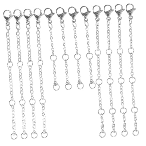 GALPADA 30 Stück Teiliges Edelstahl Kettenverlängerungsset mit Robustem Karabinerverschluss Verlängerungen für Halsketten Armbänder und Schmuckherstellung Glatte Oberfläche Langlebig und von GALPADA