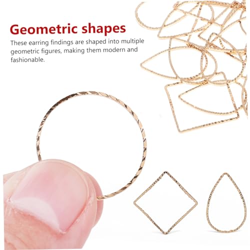 GALPADA 30 Stück Teiliges Geometrische Ohrhaken Langlebige DIY Schmuckzubehör für Ohrringherstellung Vielseitig Einsetzbar für Ohrschmuck Halsketten und Schlüsselanhänger von GALPADA