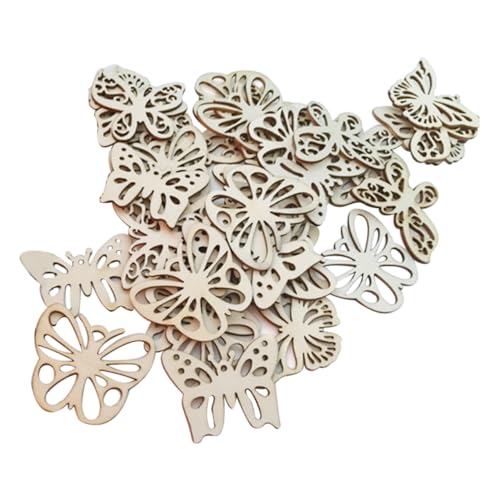 GALPADA 30 Stück Teiliges Schmetterlingsformen für DIY Basteln Leichte Holzplättchen zum Bemalen und Dekorieren für Kinderhandwerk Party Weihnachtsdeko GALPADA 30 Stück Teiliges Schmetterlingsformen für DIY Basteln Leichte Holzplättchen zum Bemalen und Dekorieren für Kinderhandwerk Party Weihnachtsdeko von GALPADA
