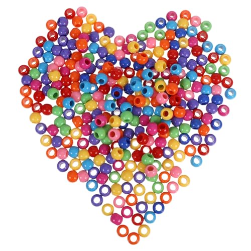 GALPADA 300 Stück Acrylperlen mit Großem Loch DIY Schmuckperlen für Halsketten Armbänder Basteln Bunte Spacer Charms für Ohrringe Schlüsselanhänger von GALPADA