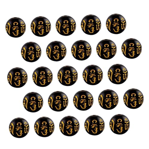 GALPADA 300 Stück Schwarze Buddhistische Feng Shui Perlen für Schmuckherstellung Langlebige für Armband Halsketten dekor pro Packung Geeignet für Glücksarmbänder GALPADA 300 Stück Schwarze Buddhistische Feng Shui Perlen für Schmuckherstellung Langlebige für Armband Halsketten dekor pro Packung Geeignet für Glücksarmbänder von GALPADA