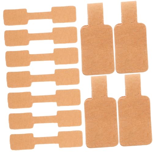 GALPADA 300Stücke Schmuck Aufkleber aus Kraftpapier Quadratische Preisschilder für Ringe und Armbänder für Geschäfte und Messen Einfach Ablösbar von GALPADA