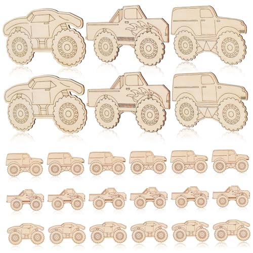 GALPADA 30Stücke Holzausschnitte zum Bemalen Unfertige Lkw Ornamente Holz für Bastelprojekte Vielseitige Dekoration und Partygeschenke GALPADA 30Stücke Holzausschnitte zum Bemalen Unfertige Lkw Ornamente Holz für Bastelprojekte Vielseitige Dekoration und Partygeschenke von GALPADA