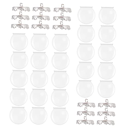 GALPADA 30Stücke Leere Kugelanhänger mit Öffnung für DIY Schmuck Hochwertige Glasklaren Anhänger für Projekte und Weihnachten für Persönliche GALPADA 30Stücke Leere Kugelanhänger mit Öffnung für DIY Schmuck Hochwertige Glasklaren Anhänger für Projekte und Weihnachten für Persönliche von GALPADA