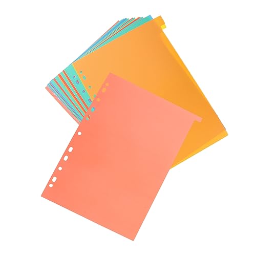 GALPADA 31Blätter Binder Teiler für Schulbüro Praktische Registerkarten für Notizbücher und Dokumente Langlebig Organisieren von Informationen von GALPADA