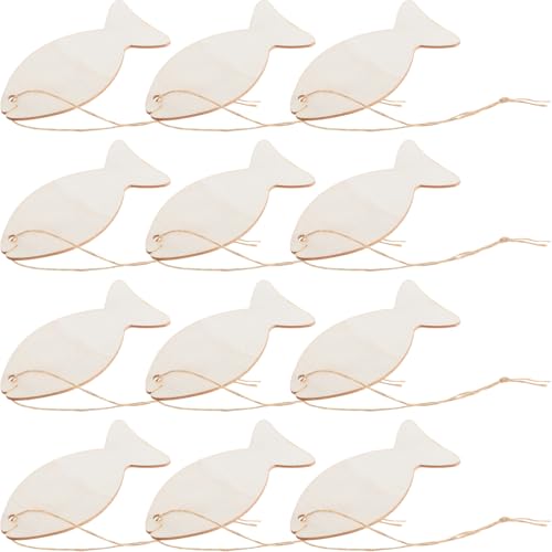 GALPADA 32 Stück Unvollendete Holzfisch Anhänger Dekorative Holzscheiben für DIY Bastelprojekte Kreative Tischdekoration und Geschenkanhänger für Hochzeiten und Feste GALPADA 32 Stück Unvollendete Holzfisch Anhänger Dekorative Holzscheiben für DIY Bastelprojekte Kreative Tischdekoration und Geschenkanhänger für Hochzeiten und Feste von GALPADA