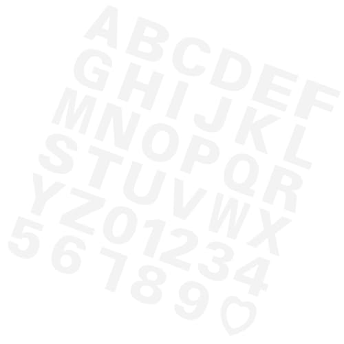 GALPADA 37 Stück Teiliges DIY Alphabet Zahlen Cake Stencil Wiederverwendbare Herz Backschablonen für Torten für Hochzeiten Geburtstage Feste von GALPADA
