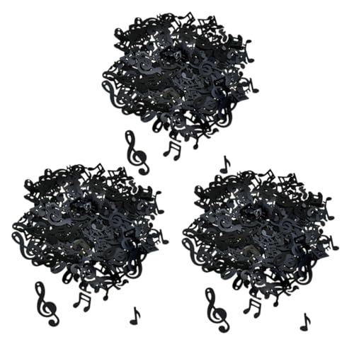 GALPADA 3Er-Packungen Musiknoten und Konfetti -Dekoration Musik Note Silhouetten von Musiknoten Geburtstag Konfetti Party geburtstagsnotiz abschluss konfetti Plastik Schwarz GALPADA 3Er-Packungen Musiknoten und Konfetti -Dekoration Musik Note Silhouetten von Musiknoten Geburtstag Konfetti Party geburtstagsnotiz abschluss konfetti Plastik Schwarz von GALPADA