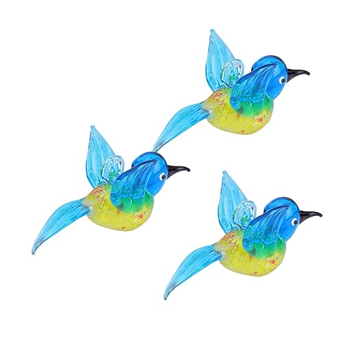 GALPADA 3Stücke Hummingbird Dekoration Ornamente Für Schreibtisch Tierische Glasverzierung Farbiges Wohnaccessoire GALPADA 3Stücke Hummingbird Dekoration Ornamente Für Schreibtisch Tierische Glasverzierung Farbiges Wohnaccessoire von GALPADA