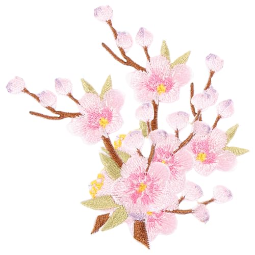 GALPADA 3Stücke Wintersweet Applique Patches Aufbügelbare Bestickte Kleiderapplikationen für DIY Kleidung Stickerei für Designs und Kreative Dekorationen von GALPADA