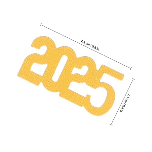 GALPADA 3er Pack Neujahrs Konfetti Gold Schwarz Silber Glitzer Streudeko Party Tischdeko für Silvester Abschlussfeier College High School Feier von GALPADA