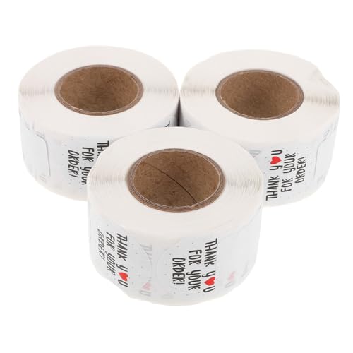 GALPADA 3roll Danke Aufkleber Runde Umschlagaufkleber Aufkleber Danke Versandetiketten „dankeschön“ Themenetiketten Runde Für Kleinunternehmen Hüllkleber Weiß GALPADA 3roll Danke Aufkleber Runde Umschlagaufkleber Aufkleber Danke Versandetiketten „dankeschön“ Themenetiketten Runde Für Kleinunternehmen Hüllkleber Weiß von GALPADA