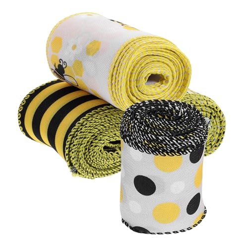 GALPADA 4 Rollen Bunte Bedruckte Geschenkband Polyester Lange DIY Bastelbänder für Verpackung Dekoration und Handwerk Weiche Textur Einfach Zuschneidbar für Bastelanfänger und Profis GALPADA 4 Rollen Bunte Bedruckte Geschenkband Polyester Lange DIY Bastelbänder für Verpackung Dekoration und Handwerk Weiche Textur Einfach Zuschneidbar für Bastelanfänger und Profis von GALPADA