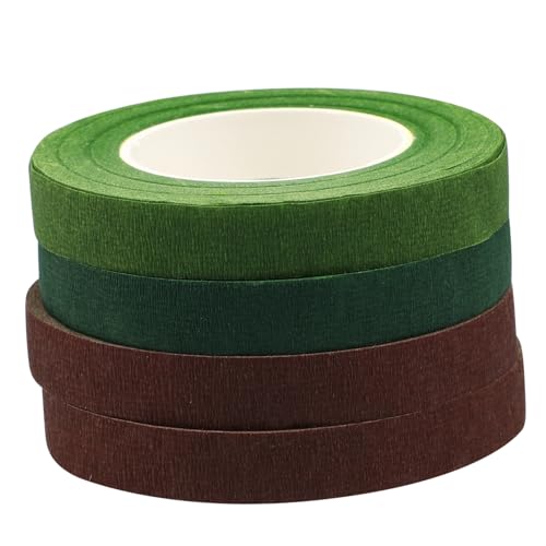 GALPADA 4 Rollen Grün Floristenband Selbstklebend Floristik Klebeband für Blumenstiele Basteln DIY Trockenblumen Bouquet Stem Wrap Floral Tape Mix GALPADA 4 Rollen Grün Floristenband Selbstklebend Floristik Klebeband für Blumenstiele Basteln DIY Trockenblumen Bouquet Stem Wrap Floral Tape Mix von GALPADA
