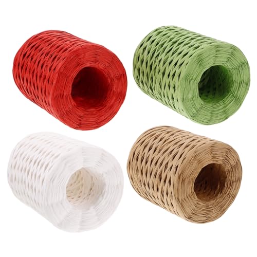 GALPADA 4 Rollen Raffia Papierseil Bastelschnur Langlebig Vielseitig für Geschenkverpackung Hutherstellung Blumenstrauß Dekoration DIY Handarbeit Kreative Bastelidee GALPADA 4 Rollen Raffia Papierseil Bastelschnur Langlebig Vielseitig für Geschenkverpackung Hutherstellung Blumenstrauß Dekoration DIY Handarbeit Kreative Bastelidee von GALPADA