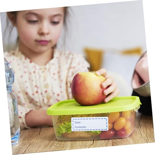 GALPADA 4 Rollen Selbstklebende Lebensmittel Etiketten zum Beschriften Ablösbare Gefrieretiketten für Vorratsdosen und Marmeladengläser Langlebige Aufkleber für Küche und Gefrierschrank von GALPADA