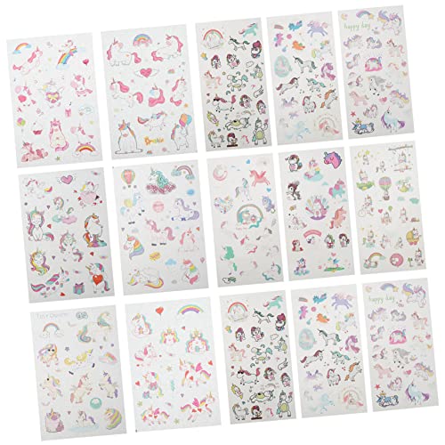 GALPADA 4 Sätze Cartoon Einhorn Washi Sticker Teilig DIY Scrapbooking Aufkleber für Mädchen Selbstklebende Dekorative Sticker für Tagebuch Geschenke Handwerk Zufällig GALPADA 4 Sätze Cartoon Einhorn Washi Sticker Teilig DIY Scrapbooking Aufkleber für Mädchen Selbstklebende Dekorative Sticker für Tagebuch Geschenke Handwerk Zufällig von GALPADA