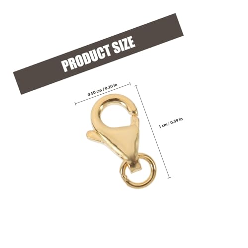 GALPADA 4 Sätze Lobster Verschlüsse in Silber Roségold für DIY Schmuckherstellung Robuste Karabiner für Armband Halskettenbasteln Langlebige Handarbeit zubehör von GALPADA