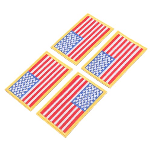GALPADA 4 Stück Amerikanische Flagge Aufnäher Teiliges Stickpatch für Kleidung Rucksäcke und Handarbeiten Flexible Stoffapplikationen für Diy Projekte Bequem und Langlebig GALPADA 4 Stück Amerikanische Flagge Aufnäher Teiliges Stickpatch für Kleidung Rucksäcke und Handarbeiten Flexible Stoffapplikationen für Diy Projekte Bequem und Langlebig von GALPADA