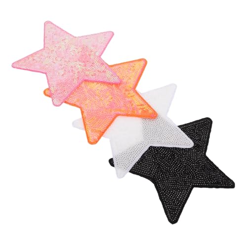 GALPADA 4 Stück Bestickte Pailletten Stern Patches mit Starkem Kleber DIY Applikationen für Kleidung Taschen Hüte und Jeans Vielseitige Aufnäher für Kreative Modegestaltung und Einfache GALPADA 4 Stück Bestickte Pailletten Stern Patches mit Starkem Kleber DIY Applikationen für Kleidung Taschen Hüte und Jeans Vielseitige Aufnäher für Kreative Modegestaltung und Einfache von GALPADA
