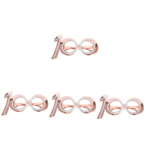 GALPADA 4 Stück Geburtstagsbrille Festival Gläser Led Erwachsene Retro Spaßbrille Für Party Geburtstag Brille Papierbrillen-party Dekorativ Strass Brille Rose Gold Plastik GALPADA 4 Stück Geburtstagsbrille Festival Gläser Led Erwachsene Retro Spaßbrille Für Party Geburtstag Brille Papierbrillen-party Dekorativ Strass Brille Rose Gold Plastik von GALPADA