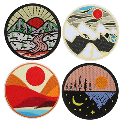 GALPADA 4 Stück Gestickte Stoffreparatur Patches Rund DIY Applikationen für Kleidung Schuhe Hüte und Taschen Farbige Aufnäher zum Nähen und Dekorieren Hautfreundlich und Langlebig GALPADA 4 Stück Gestickte Stoffreparatur Patches Rund DIY Applikationen für Kleidung Schuhe Hüte und Taschen Farbige Aufnäher zum Nähen und Dekorieren Hautfreundlich und Langlebig von GALPADA