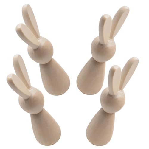 GALPADA 4 Stück Hasenschmuck Aus Holz Mit Mini-hasenfiguren Hasengartendekor Kaninchenstatuen Für Wohnkultur Haushase Rosa Kaninchenspielzeug Kaninchen- Hasenspielzeug Party GALPADA 4 Stück Hasenschmuck Aus Holz Mit Mini-hasenfiguren Hasengartendekor Kaninchenstatuen Für Wohnkultur Haushase Rosa Kaninchenspielzeug Kaninchen- Hasenspielzeug Party von GALPADA