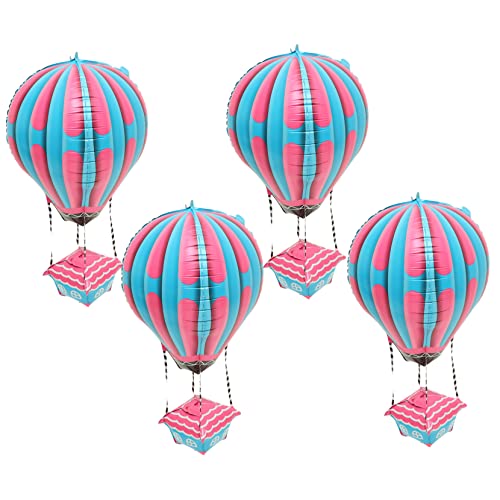 GALPADA 4 Stück Heißluftballon Deko Aluminium Folienballons für Kindergeburtstag Shower und Hochzeiten und Partydekoration und Fotohintergrund GALPADA 4 Stück Heißluftballon Deko Aluminium Folienballons für Kindergeburtstag Shower und Hochzeiten und Partydekoration und Fotohintergrund von GALPADA