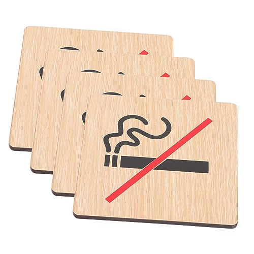 GALPADA 4 Stück Kein Rauchschild Rauchverbot Warnzeichen Warntafel des Hotels Zeichenbrett Nichtraucherschild für Hotel aufkleber Rauchverbot Zeichen Rauchverbot Wandschilder Holz GALPADA 4 Stück Kein Rauchschild Rauchverbot Warnzeichen Warntafel des Hotels Zeichenbrett Nichtraucherschild für Hotel aufkleber Rauchverbot Zeichen Rauchverbot Wandschilder Holz von GALPADA