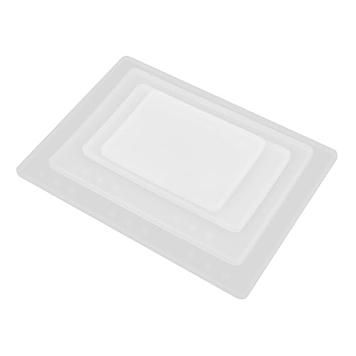 GALPADA 4 Stück Kreative Silikonformen für Notizbuch Gestaltung DIY Epoxidharz Gießform Hochglänzende Cover für Bastelprojekte und Persönliche Sammlungen von GALPADA