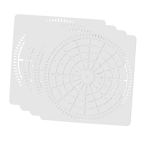 GALPADA 4 Stück Mandala Schablonen Wiederverwendbare Wandmalerei Vorlagen für DIY Kunstprojekte für Malerei Scrapbooking und Dekoration von GALPADA
